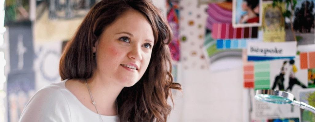 Ellie Stickland in her studio