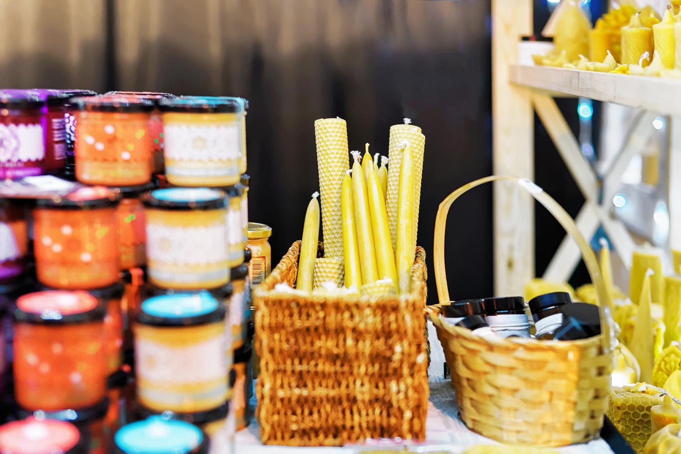 Assorted crafted goods