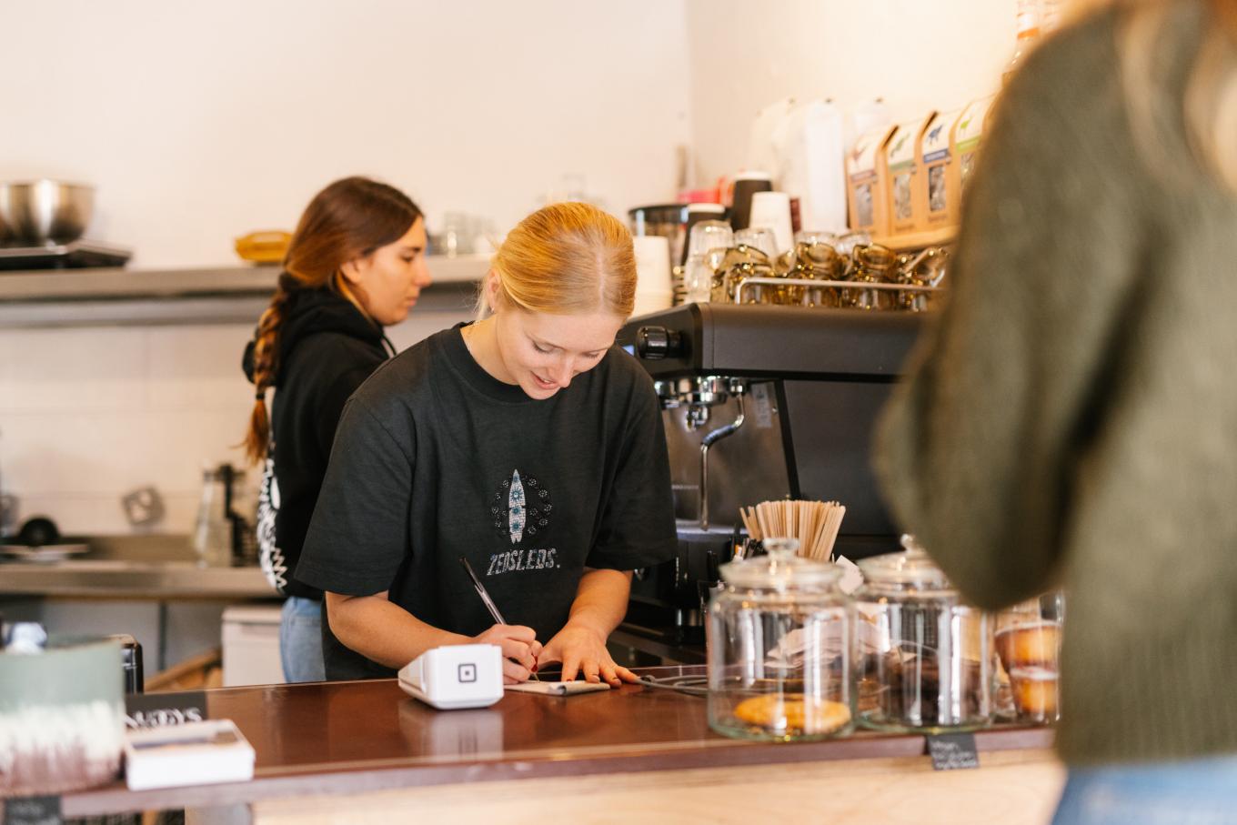 Coffee shop setting
