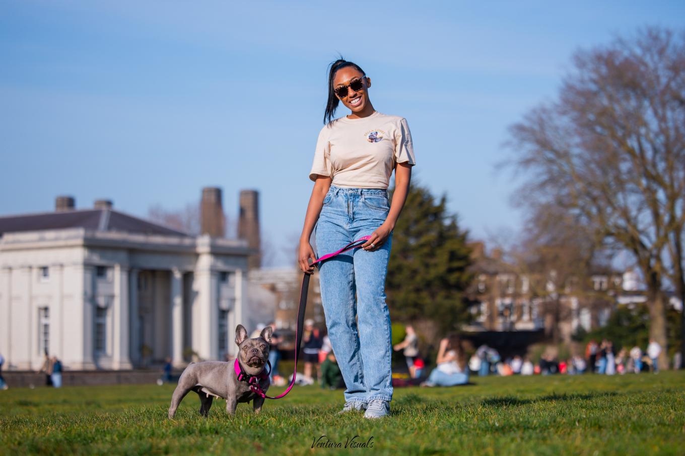 Shanice Lindo-McIntosh and dog Bella